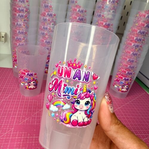 Gobelet personnalisé 33 cl réutilisable pour anniversaire et événements