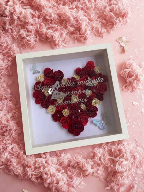 Cadre fleuris cœur