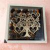 Cadre fleuris arbre de vie