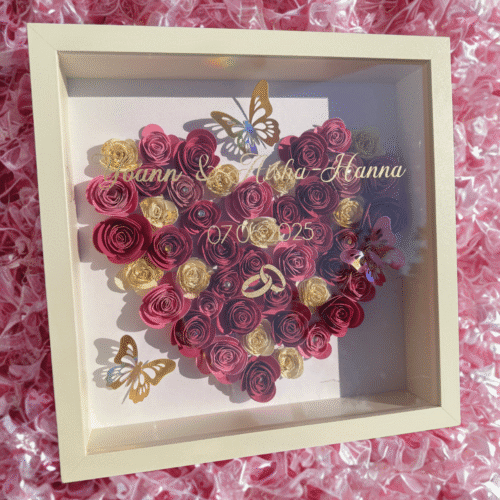 Cadre fleuri Mariage