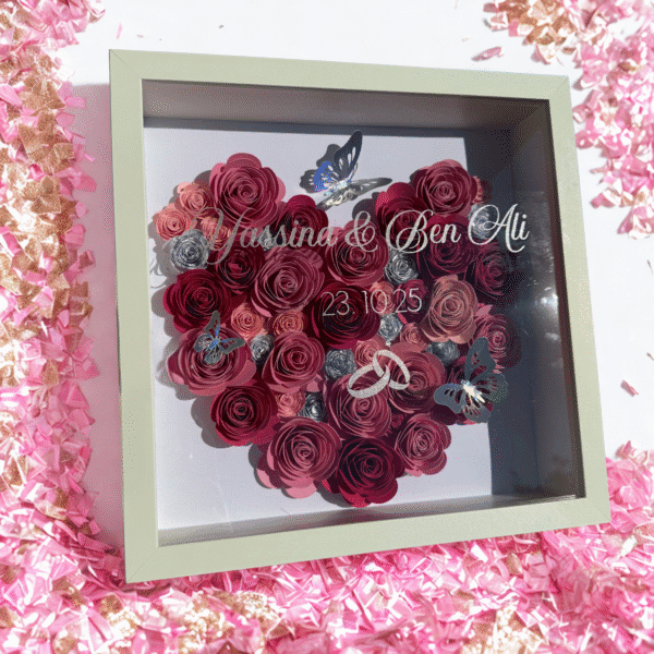 Cadre fleuri Mariage