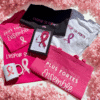 Tote bag noir Octobre Rose