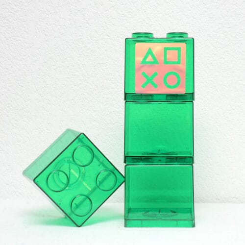 Tirelire “Lego” verte