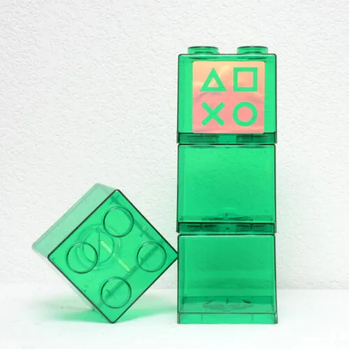Tirelire “Lego” verte