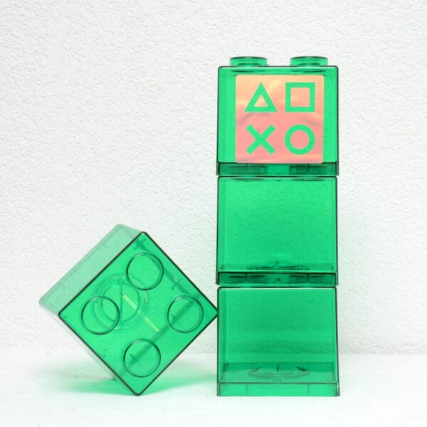 Tirelire “Lego” verte