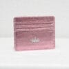 Porte-cartes compact en simili cuir craquelé