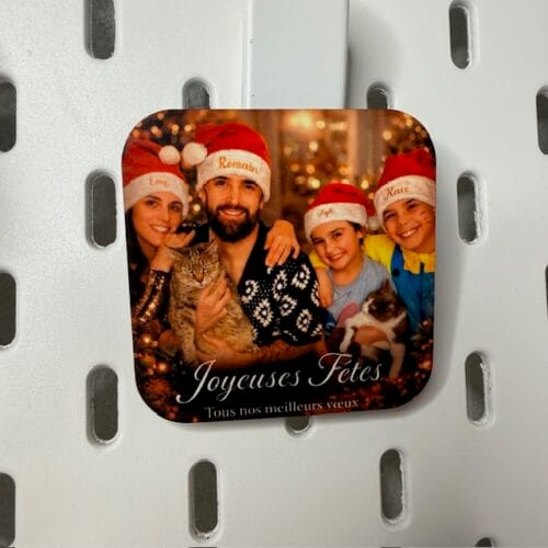 Magnet photo personnalisé 6x6 cm – Souvenir unique à afficher