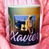 Mug souvenir personnalisé – Création sur mesure avec photo, texte et thème au choix
