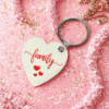 Porte-clés Cœur Personnalisable – Photo, Message ou Motif au Choix