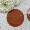 Zoom plexi rond terracota gold Disques évolutifs " Terracotta"