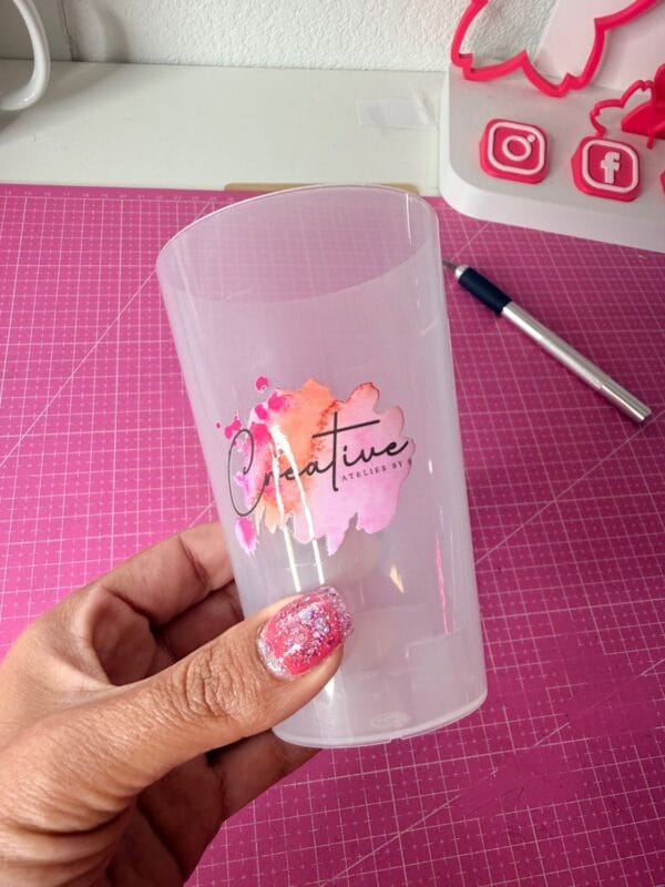 ecocup créative Gobelet personnalisé 33 cl réutilisable pour anniversaire et événements