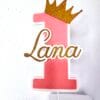 Cake topper Princesse chiffre