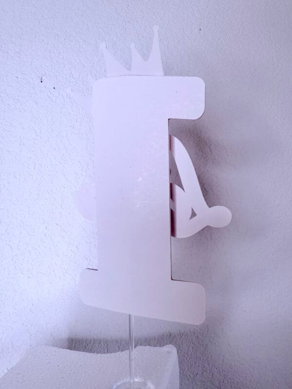 Cake topper Princesse chiffre