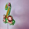 Cake topper chiffre savane