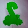 Cake topper chiffre savane