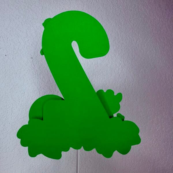 Cake topper chiffre savane