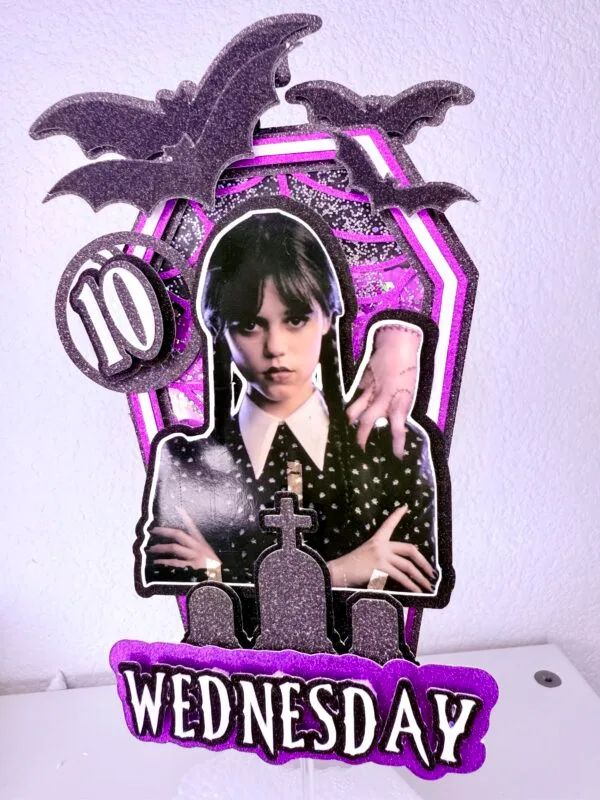 Cake topper Wednesday Mercredi Addams