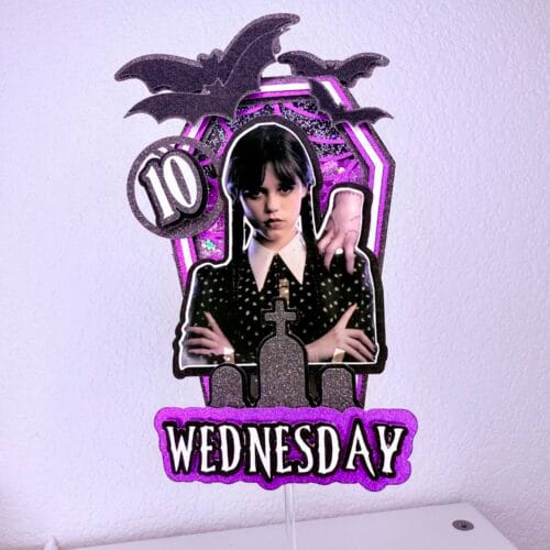 Cake topper Wednesday Mercredi Addams