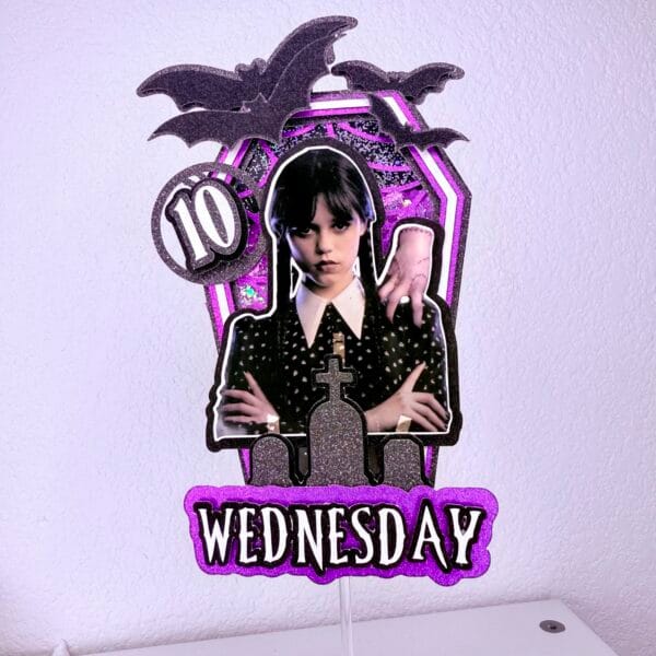 img_2393 Cake topper Wednesday Mercredi Addams