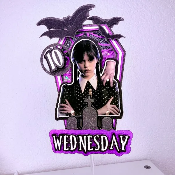Cake topper Wednesday Mercredi Addams