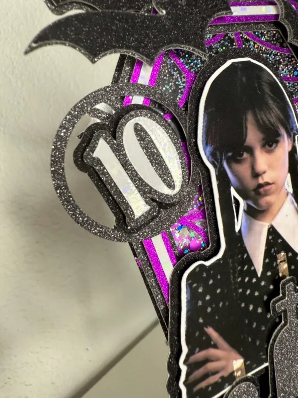 Cake topper Wednesday Mercredi Addams