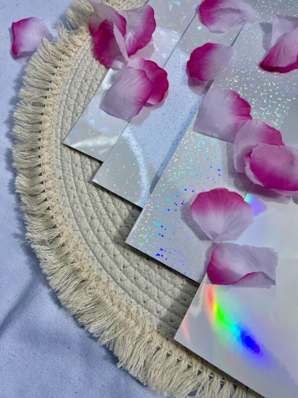 papier holographiques (3) Cartes de visite “holographiques” x8